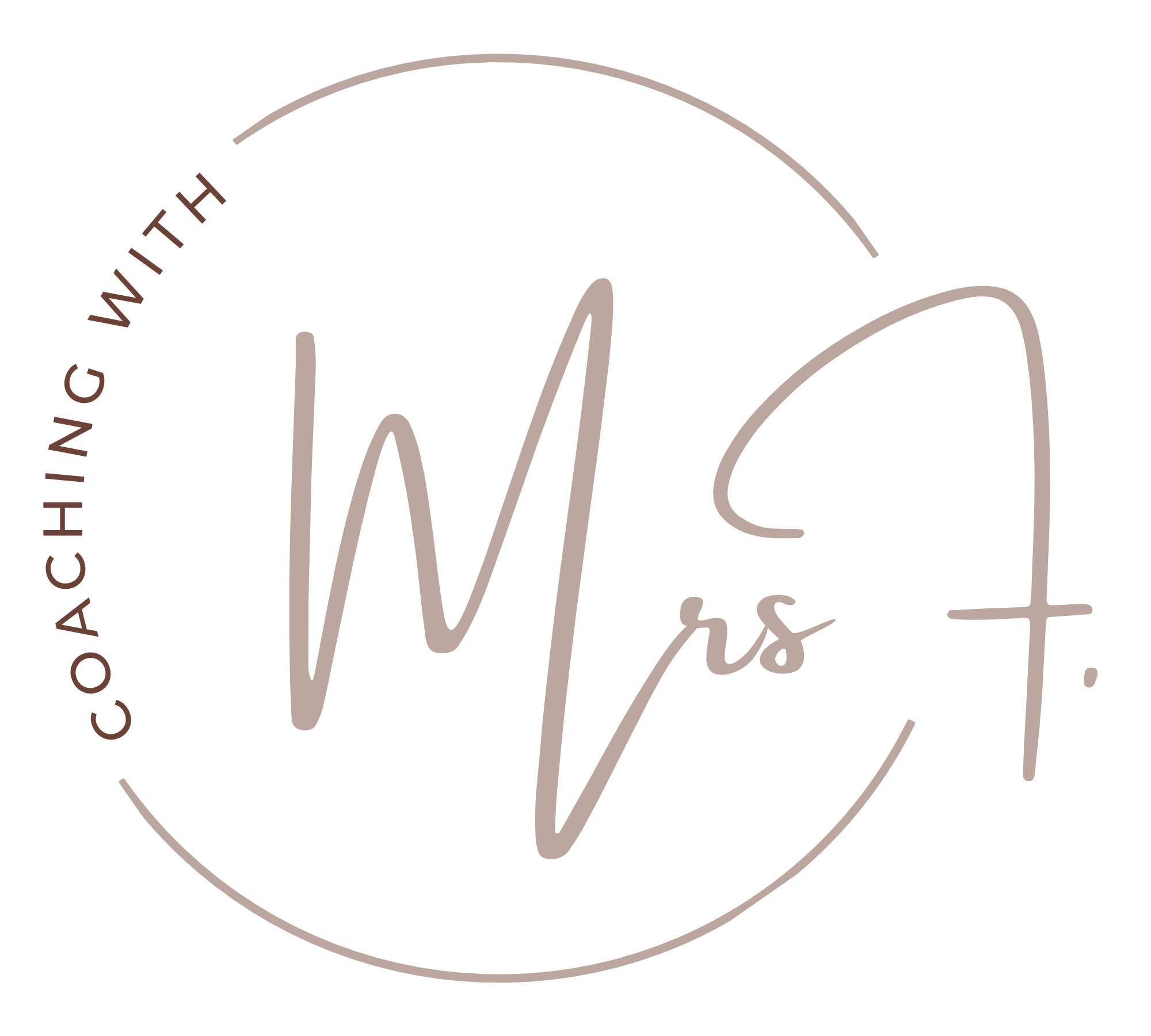 Cocahing witbh Mrs F Logo