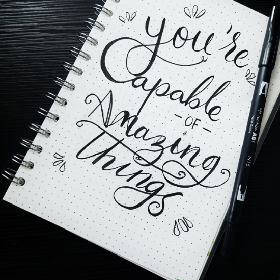 note reading you're capable of amazing things